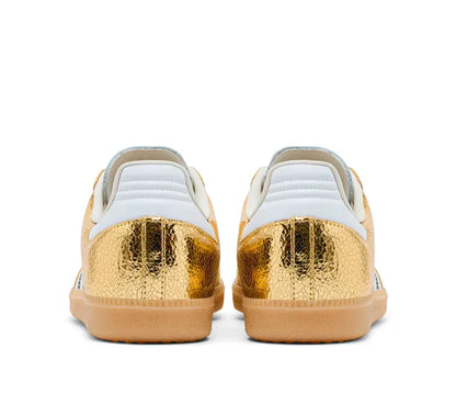 Sneakers "Chrome" — Cuir Métallisé & Effet Craquelé